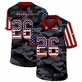 Nike New England Patriots 26 Michel 2020 USA Camo Salute to Service Limited Jersey zhua,baseball caps,new era cap wholesale,wholesale hats